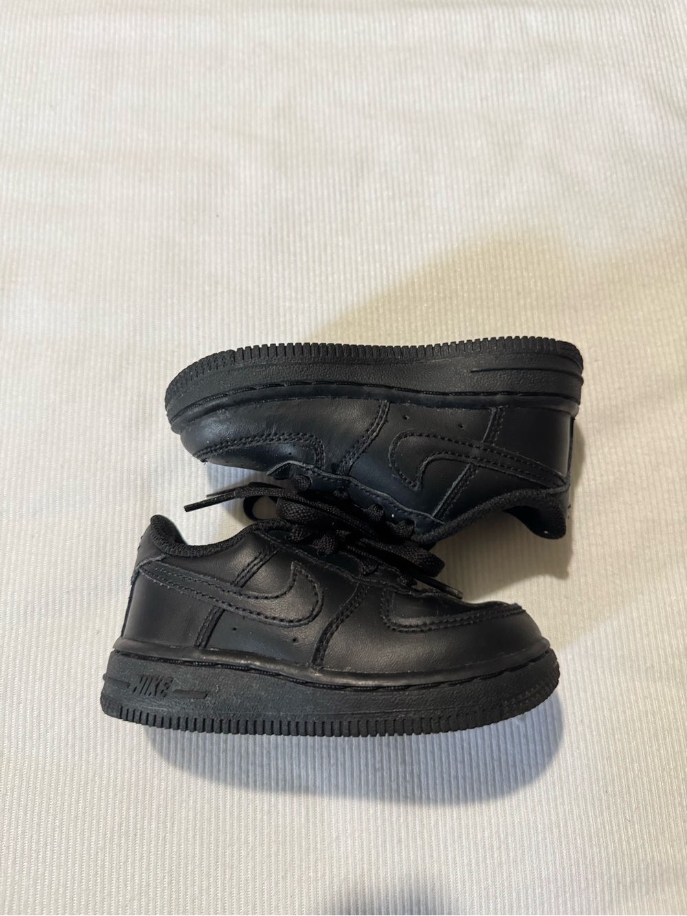 Nike Baby Unisex Air Force 1 Black Sneaker Shoes Size 6C (No Box)